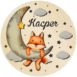 LAMPKA nocna LED dla dziecka Z IMIENIEM NA BATERIE 30cm prezent