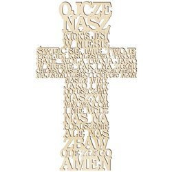 Pamiątka Komunii Świętej Komunia KRZYŻ OJCZE NASZ