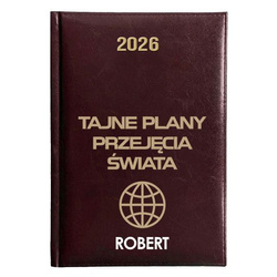 KALENDARZ KSIĄŻKOWY A5 dzienny 2026 ROK TERMINARZ