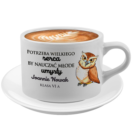Personalizowana Filiżanka Prezent na Dzień Nauczyciela od Klasy Wzory Zestaw