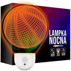 Lampka Nocna LED dla Dzieci KOSZYKARZ Koszykówka do kontaktu gniazdka