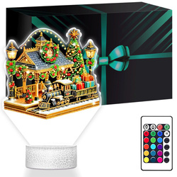 LAMPKA NOCNA LED 3D SZOPKA BOŻE NARODZENIE prezent dla dziecka NA ŚWIĘTA