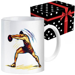 KUBEK SPORTOWY NAGRODA DLA ZAWODNIKA RZUT CIĘŻARKIEM IGRZYSKA OLIMPIJSKIE