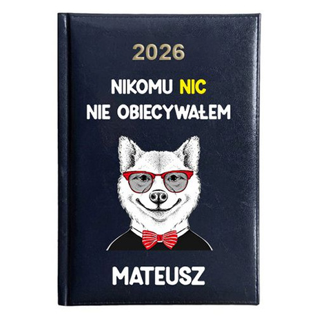 KALENDARZ KSIĄŻKOWY A5 dzienny 2026 ROK TERMINARZ NOTATNIK ŚMIESZNE ZABAWNE