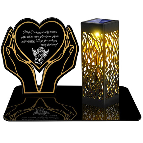 ZNICZ SOLARNY LED WIECZNY PODSTAWKA NA CMENTARZ GRÓB lampka 3D 