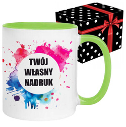 KUBEK FOTO LOGO FIRMOWE PREZENT Z WŁASNYM NADRUKIEM ZDJĘCIE URODZINY NAPISY