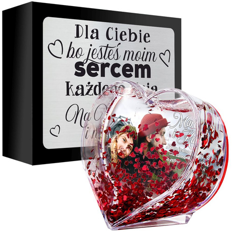 FOTO KULA WODNA RAMKA SERCE PREZENT NA WALENTYNKI DLA CHŁOPAKA DZIEWCZYNY