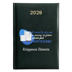 KALENDARZ KSIĄŻKOWY A5 dzienny 2026 ROK TERMINARZ NOTATNIK KSIĘGOWA