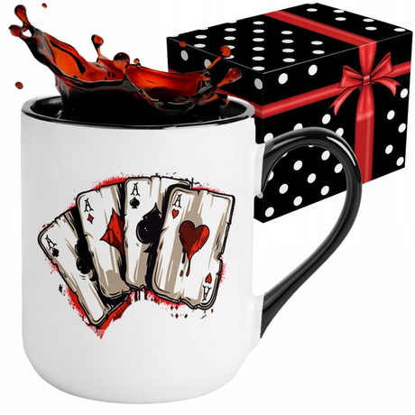 KUBEK SPORTOWY NAGRODA DLA POKERZYSTY POKER KARTY KARCIARSTWO KARCIARZA