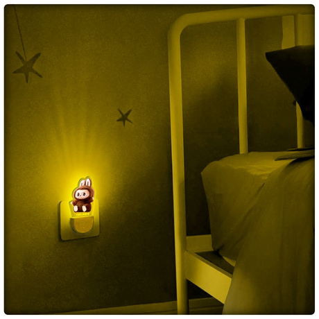 Lampka Nocna LED dla Dziecka LABUBU MONSTERS kontaktu gniazdka CZUJNIK