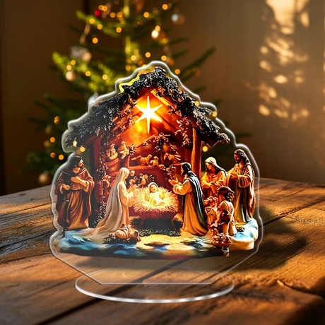 SZOPKA BOŻE NARODZENIE OZDOBA STROIK CHOINKA PREZENT NA ŚWIĘTA GWIAZDKĘ