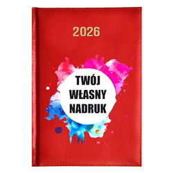 KALENDARZ FIRMOWY Z NADRUKIEM LOGO A5 dzienny 2026 TERMINARZ NOTATNIK
