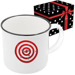 KUBEK SPORTOWY NAGRODA DLA STRZELCA STRZELECTWO BROŃ TARCZA STRZELNICA