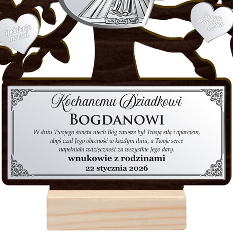 Prezent na Dzień Babci i Dziadka DRZEWKO SZCZĘŚCIA GRAWER DLA BABCI DZIADKA