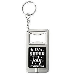 Dzień TATY ojca prezent BRELOK LATARKA NA PIWO
