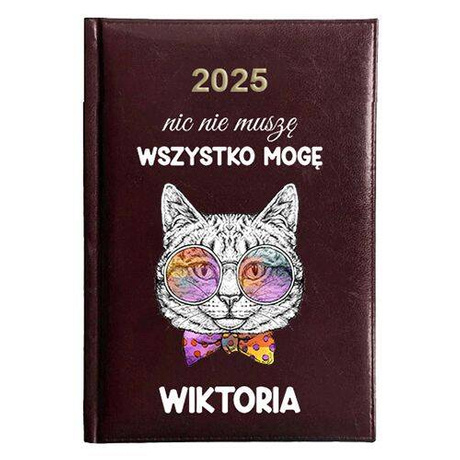 KALENDARZ KSIĄŻKOWY A5 dzienny 2025 ROK TERMINARZ NOTATNIK ŚMIESZNE