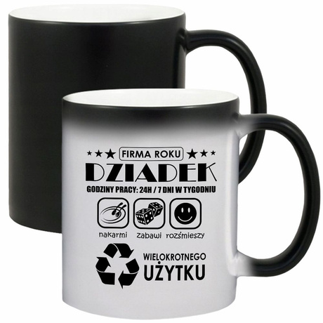 MAGICZNY KUBEK NA DZIEŃ DZIADKA PREZENT DLA DZIADKA PRADZIADKA DO KAWY