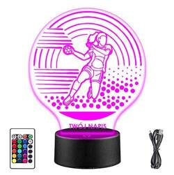 LAMPKA NOCNA LED SZCZYPIORNISTKA PIŁKA 3D +PILOT prezent URODZINY statuetka