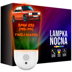 Lampka Nocna LED dla Dziecka auto BMW E30 kontaktu gniazdka CZUJNIK