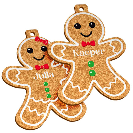 BOMBKA na CHOINKĘ z Personalizacją Ozdoba CHOINKOWA PIERNIK ŚWIĘTA prezent