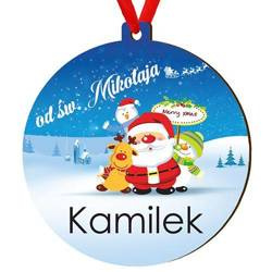 Medal prezent na mikołaja choinkę święta