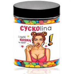 CYCKOLINA Prezent na Dzień Kobiet Butelka na Śmieszne Tabletki Cukierki