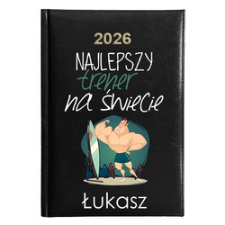 KALENDARZ KSIĄŻKOWY A5 dzienny 2026 ROK TERMINARZ NOTATNIK TRENER DIETETYK