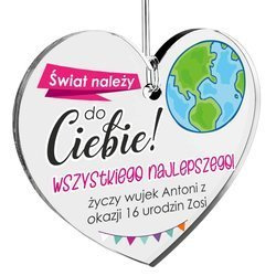 Prezent na urodziny upominek zawieszka do auta