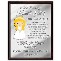 PREZENT PIERWSZA KOMUNIA OBRAZEK KOMUNIĘ PAMIĄTKA