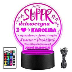 LAMPKA NOCNA LED prezent DZIEŃ KOBIET DZIEWCZYNY ŻONY KOBIETY KOLEŻANKI