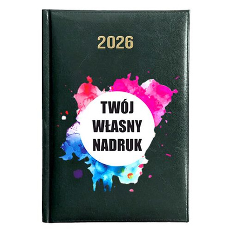 KALENDARZ FIRMOWY Z NADRUKIEM LOGO A5 dzienny 2026 TERMINARZ NOTATNIK