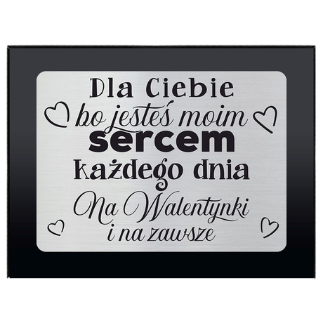 FOTO KULA WODNA RAMKA SERCE PREZENT NA WALENTYNKI DLA CHŁOPAKA DZIEWCZYNY