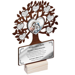 ROCZNICA ŚLUBU JUBILEUSZ 10 25 40 45 50 PREZENT PAMIĄTKA DRZEWKO SZCZĘŚCIA