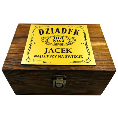 ZESTAW DO WHISKY Z GRAWEREM prezent dla Dziadka na urodziny Dzień Dziadka