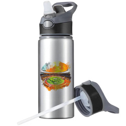 BIDON SPORTOWY BUTELKA NA WODĘ SŁOMKĄ UCHWYTEM PIŁKARZA PIŁKA NOŻNA PIŁKA