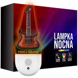 Lampka Nocna LED dla Dziecka Gitara Muzyka do kontaktu gniazdka CZUJNIK