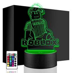 LAMPKA NOCNA LED ROBLOX GRA 3D + PILOT prezent URODZINY statuetka