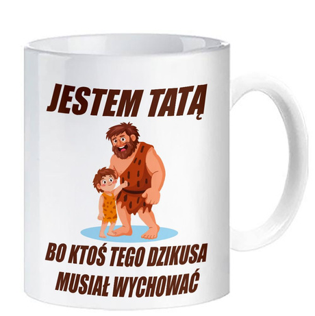 Kubek z nadrukiem DZIEŃ OJCA DZIEŃ TATY PREZENT TEŚCIA UPOMINEK TEŚCIU