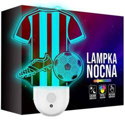 Lampka Nocna LED dla Dzieci Piłka Piłkarza do kontaktu gniazdka CZUJNIK