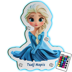 LAMPKA NOCNA LED Elsa Kraina Lodu prezent DLA DZIECKA NA ŚCIANĘ UPOMINEK