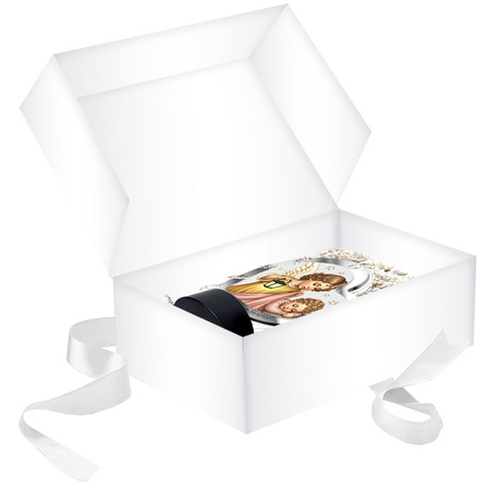 OBRAZEK LED Pamiątka Z ANIOŁKIEM CHRZTU ŚWIĘTEGO PREZENT NA CHRZEST 