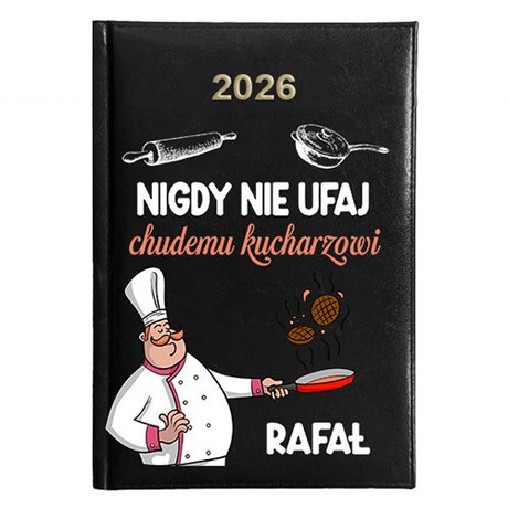 KALENDARZ KSIĄŻKOWY A5 dzienny 2026 ROK TERMINARZ NOTATNIK KUCHARZ