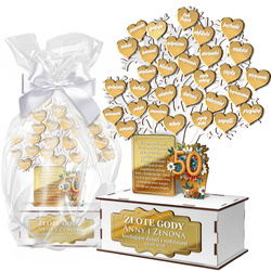 PREZENT NA 50 ROCZNICĘ ŚLUBU JUBILEUSZ ZŁOTE GODY PAMIĄTKA 50-lecie ślubu