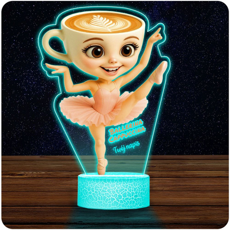 LAMPKA NOCNA LED 3D BALLERINA CAPPUCINA prezent dziecka URODZINY statuetka