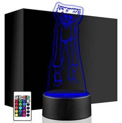 LAMPKA NOCNA LED HUGGY WUGGY 3D + PILOT prezent URODZINY statuetka