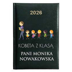 KALENDARZ KSIĄŻKOWY A5 dzienny 2026 ROK TERMINARZ NOTATNIK NAUCZYCIELA