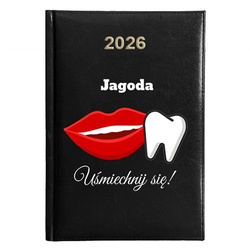 KALENDARZ KSIĄŻKOWY A5 dzienny 2026 ROK TERMINARZ NOTATNIK DENTYSTA