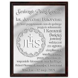 PODZIĘKOWANIE DLA KSIĘDZA PIERWSZA KOMUNIA OBRAZEK