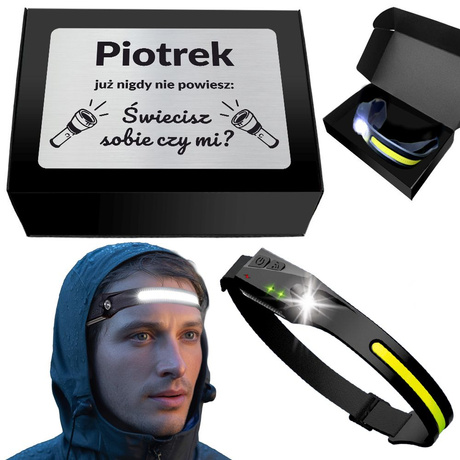 LATARKA CZOŁOWA LED prezent dla taty dziadka męża na Święta 18-99 urodziny