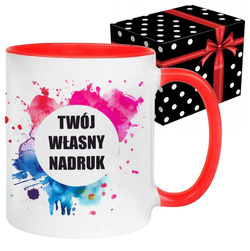 KUBEK FOTO LOGO FIRMOWE PREZENT Z WŁASNYM NADRUKIEM ZDJĘCIE URODZINY NAPISY